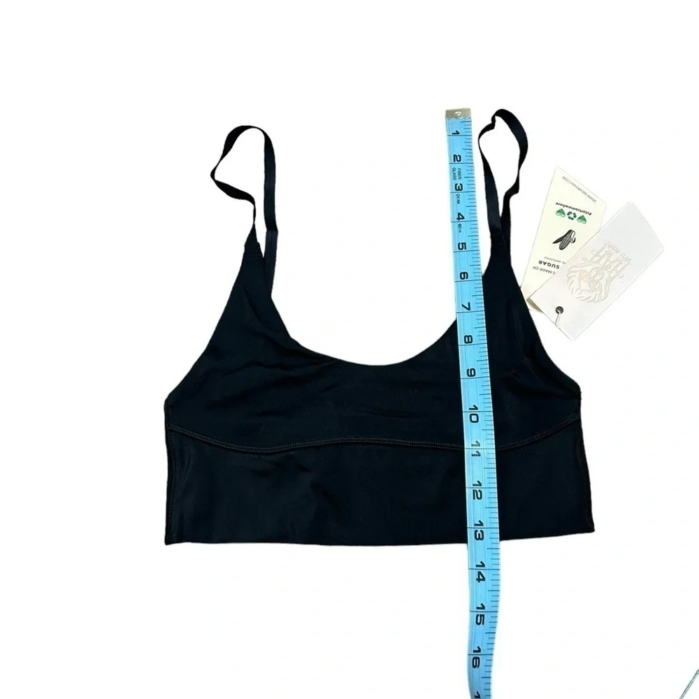 We are HAH | Free People Scoop Neck Cami BrHAH Bralette Black Noir Size XS NWT